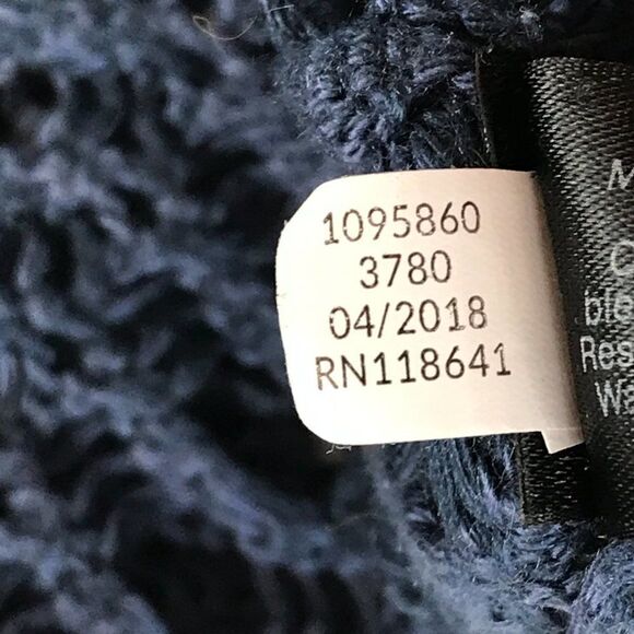 Lane Bryant Open Knit Cardigan Women’s Plus Size 14/16 Blue Stretch Long Sleeves - Picture 10 of 10